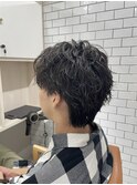 ツイストスパイラルパーマ&ショートウルフ