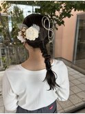 お呼ばれローポニースタイル