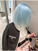 ブルーカラー/水色カラー/ハイトーンカラー/ブリーチ/名古屋/栄