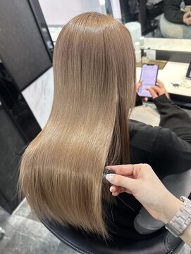 ピリオド 蒲田(Period.) 髪質改善/ブリーチカラー/ミルクティーベージュ/蒲田/近藤