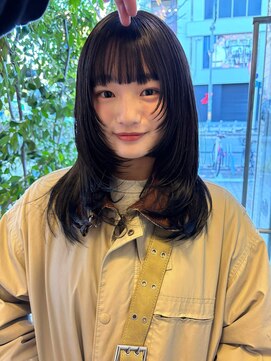 ラパンセヴェール(LA PENSEE VERT) レイヤーカット、顔まわりカット、顔まわりレイヤー