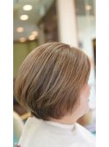 【脱白髪染め】お洒落なグレイヘアカラー白髪染　ベージュ系104