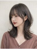 愛され韓国風くびれパーマレイヤースタイル顔周り小顔艶髪