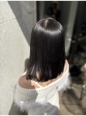 ブルーブラック × 酸性ストレート