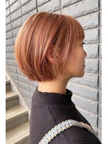 ヘアメイク イズム(HAIR MAKE ism) ピンク×ショートボブ