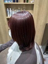 テラスヘアヴィラ 新潟駅南(TERRACEhairVilla) チェリーブラウンレイヤーミディ