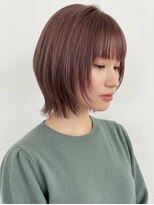 ポワト 獨協大学前(poi to...)&nbsp;ピンクブラウンウルフボブ