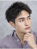 吉祥寺アップバングツイストスパイラルパーマ メンズショート