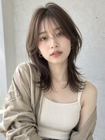 ノア 三宮店(NOA)&nbsp;【NOA】韓国風ハイレイヤーミディ×顔まわりウルフレイヤー