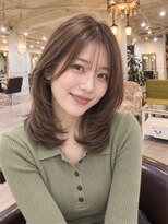 ラファンジュ ヘアー(Rohange hair)&nbsp;ミントグレージュ/流しバング/シアーバング