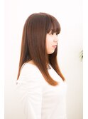 ナチュラル可愛いストレートロング