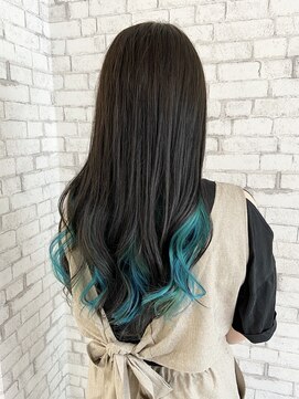 ニューヨークニューヨーク ピオレ姫路店(NYNY) インナーカラー エメラルドグリーン