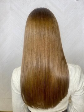 ロンドルーチェ 心斎橋(Lond luce) ダークアッシュ/ミディアムレイヤーカット［髪質改善/縮毛矯正］