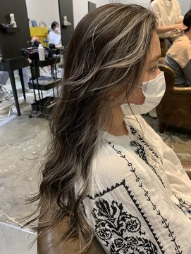 ノラ ヘアーサロン(NORA HAIR SALON) 【中迫】メッシュ×外国人風ハイライトカラー