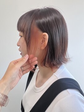リュネッツ あざみ野店(lunettes) ◇ブリーチ1回でできる◇ピーチオレンジ/インナーカラー