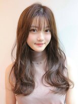 アグ ヘアー マノン 姪浜店(Agu hair manon) 《Agu hair》レイヤーウェーブロング×numberA.ベースケアミルク