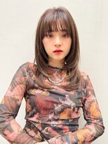 【ARTE表参道/青山】モテ髪ミディアム×ブリーチなし透明感