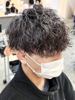ニアウ 太田店(Niau)&nbsp;波巻きパーマメンズヘアメンズマッシュ波巻きスパイラルパーマ