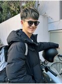 メッシュの入ったマッシュスタイル