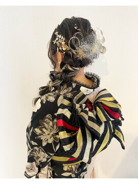 サロンナビ(Salon Navi) 成人式ヘアセット/振袖ヘアセット/成人式ヘアメイク/編みおろし