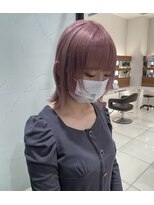 バサ 江古田店(BASSA)&nbsp;【Runa】ウルフカット×ペールピンク