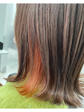 テーラヘアー 茂原店(TELA HAIR) オレンジインナーカラー