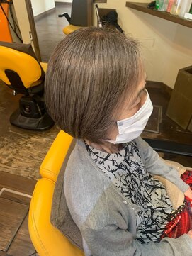 スナオ 大阪天満橋(Sunao) 白髪ぼかしハイライト×白髪染め【大阪天満橋】