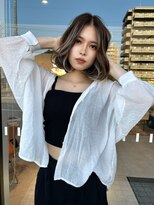 キング 枚方店(K!ng)&nbsp;ハイライトカラーミルクティーベージュケアブリーチダブルカラー