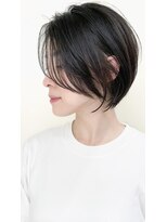 ゴカン バイ ジル ブラン 名古屋(Gokan by JIL BLAN)&nbsp;ハイライトバレイヤージュダブルカラーショートカット30代40代