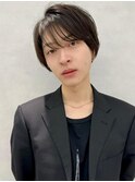 イメチェン/似合わせカット/フルバング/レッドブラウン/中野