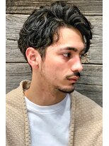 トルネード(TORNADO) 外国人風ツーブロックパーマショート n11.9