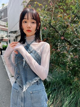 エイチ(H eitf) H【eitf】　原宿　表参道　ピンクカラー/ステップカット