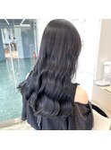 ブリーチなし　ネイビーグレージュ　アディクシー　増田