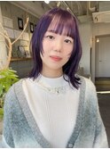 ラベンダー外はねボブ【高田】