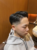 ヘアモード キクチ 銀座店&nbsp;銀座　理容室　barberstyle 七三フェード