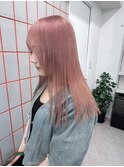 イメチェン/ホワイトブロンド/外ハネボブ/美髪/渋谷
