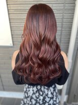 リム(Limb)&nbsp;艶髪　髪質改善カラー　チェリーピンク　ミックス巻き