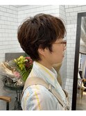 ゆるふわショートパーマ×マッシュショート