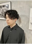 刈り上げ×ツイストパーマ