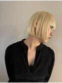 抜きっぱなしボブハイトーンケアブリーチ