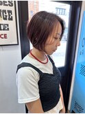 大人ショートボブ/くびれショート/30代40代大人女性