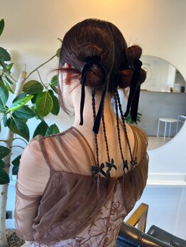 【特別な日も、日常の“ちょっと可愛い”も。】アレンジ支持率の高いenrich hairが贈る、最旬ヘアセット☆