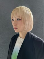 アルカナ 明治神宮前原宿(ARCANA)&nbsp;ホワイトカラー　ホワイトブロンド　抜きっぱなし　ミニボブ