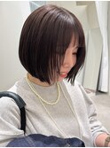 グレージュブラウンボブ
