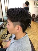 刈り上げセンターパート/波巻きツイストスパイラル/柏駅