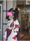 サイドポニーテールゆるふわ