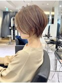 30代40代50代ショート白髪ぼかし銀座丸みくびれ井