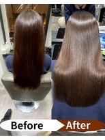 ノアランス 池袋(noah rance)&nbsp;女子高生の髪質改善縮毛矯正/池袋学割/縮毛矯正/髪質改善