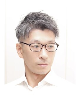 ヨシザワインク ハコザキ 水天宮前 日本橋人形町(YOSHIZAWA Inc.HAKOZAKI) 【ブリーチなしカラー】爽やかアップバング×夏仕様ツーブロック