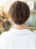 ラテグレージュピクシーカットひし形ベリーショート30代40代A17